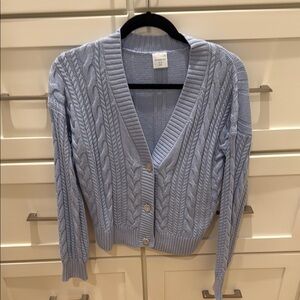 Abercrombie kids light blue cardigan